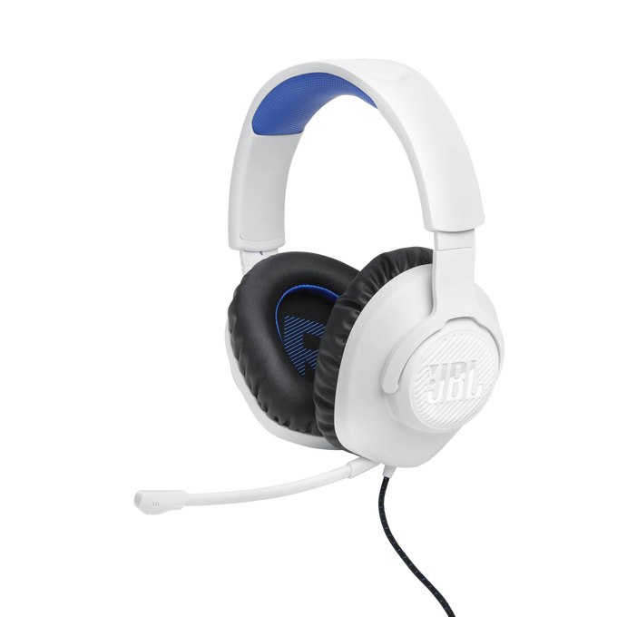 JBL Quantum 100P Console - White - Wired over-ear gaming headset with a detachable mic - Detailshot 3 image number null